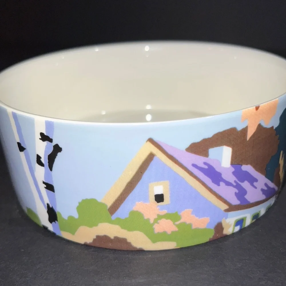 Trey Speegle original artwork “MORE PLEASE” ceramic dog bowl
